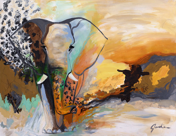 Elephant earth | PREMIUM MALERI Premium Maleri ART COPENHAGEN   