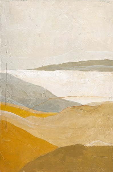 Yellow field | DESIGN MALERI Design maleri ART COPENHAGEN 100x150 Uden ramme 