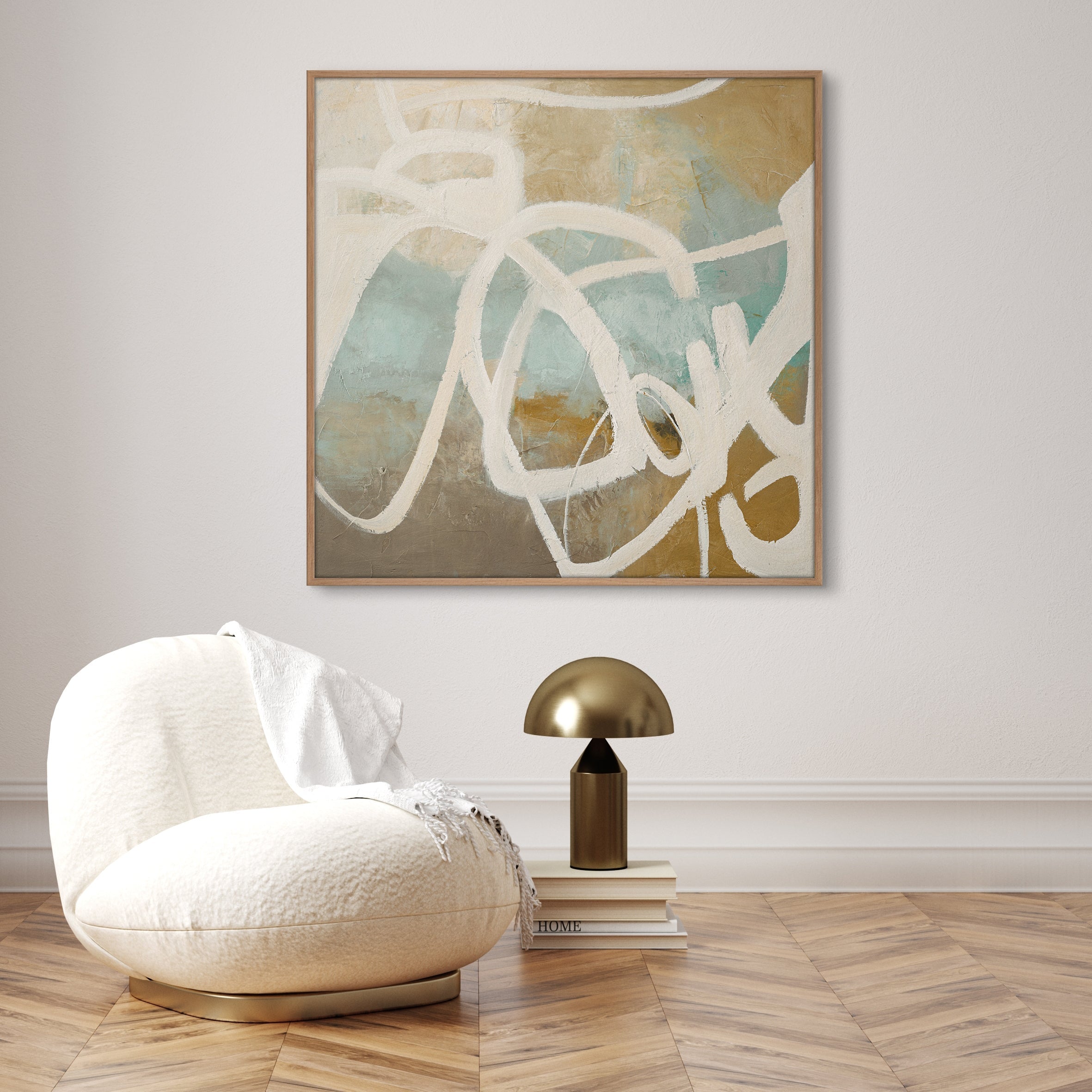 Notify | DESIGN MALERI Design maleri Art Copenhagen 100x100 cm Egeramme 