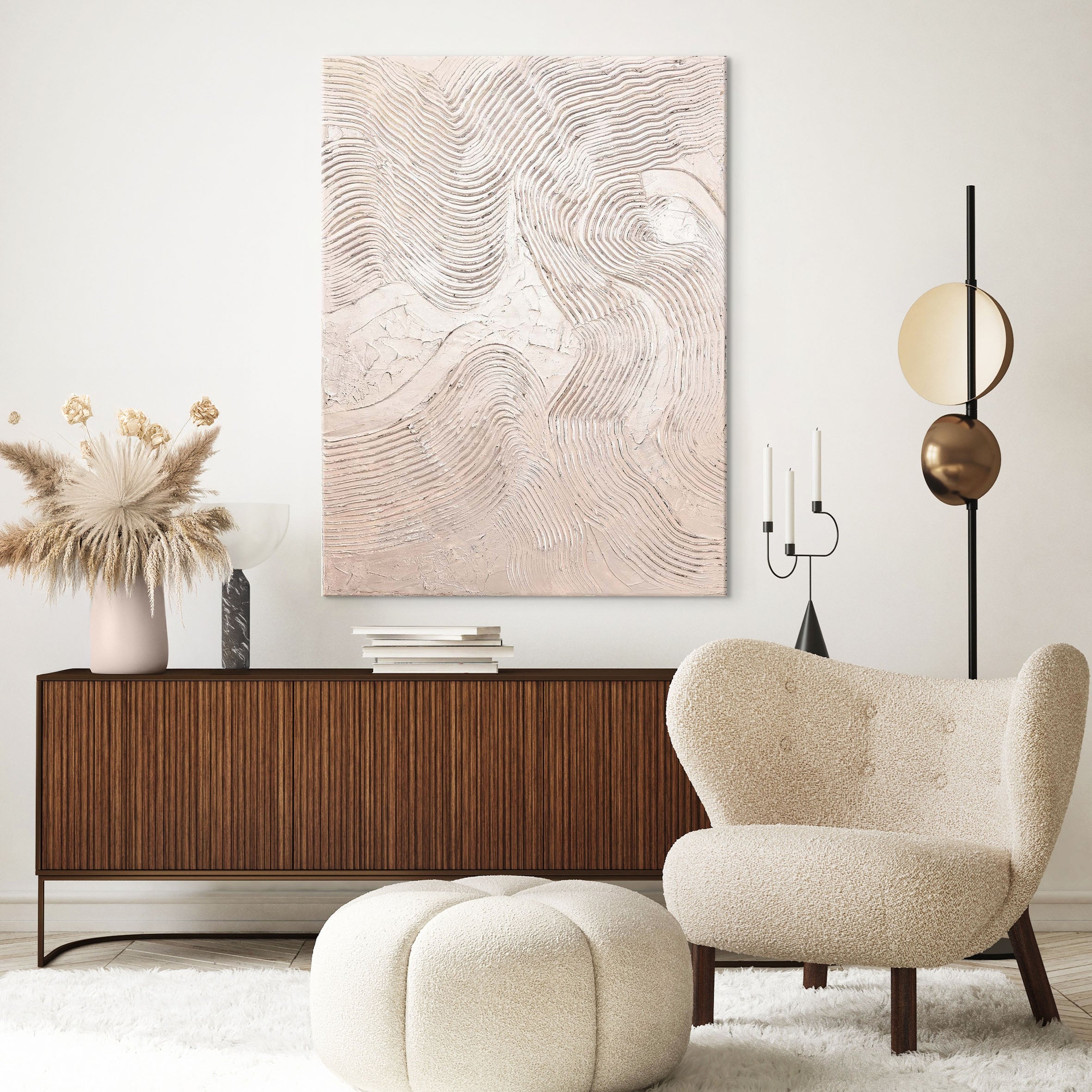 Metallic Rose | DESIGN PAINTING Design maleri ART COPENHAGEN 90x120 Uden ramme