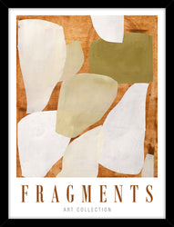 Fragments | KUNSTTRYK Kunsttryk Art Copenhagen 30x40 Sort ramme 