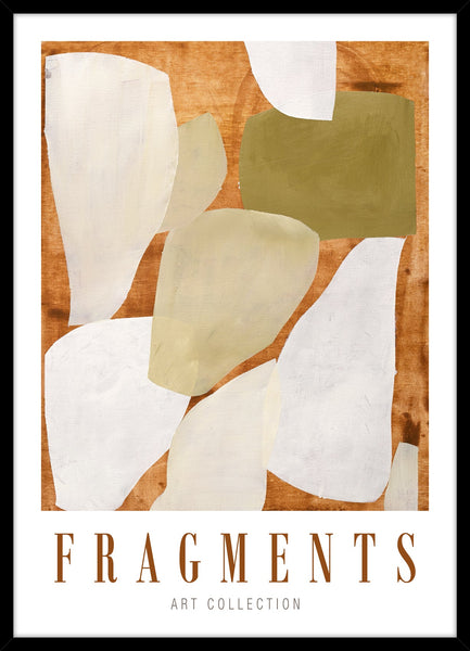 Fragments | KUNSTTRYK Kunsttryk Art Copenhagen 50x70 Sort ramme 