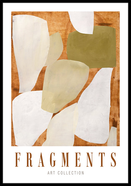 Fragments | KUNSTTRYK Kunsttryk Art Copenhagen 70x100 Sort ramme 