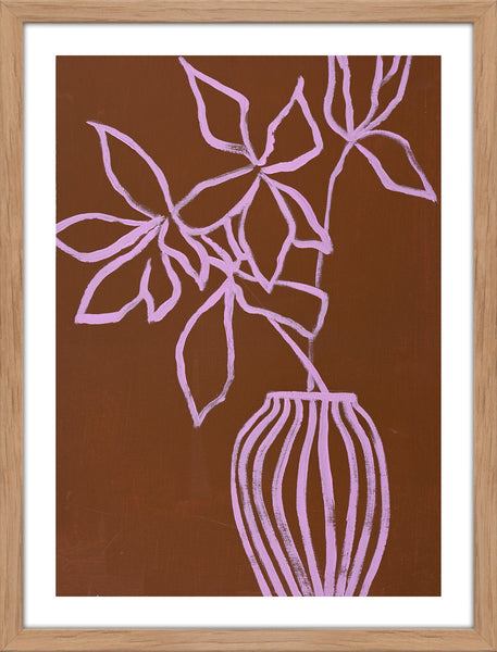 Lilac umber | KUNSTTRYK Kunsttryk Art Copenhagen 30x40 Egeramme 