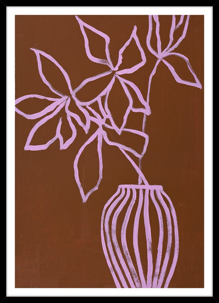 Lilac umber | KUNSTTRYK Kunsttryk Art Copenhagen 50x70 Sort ramme 