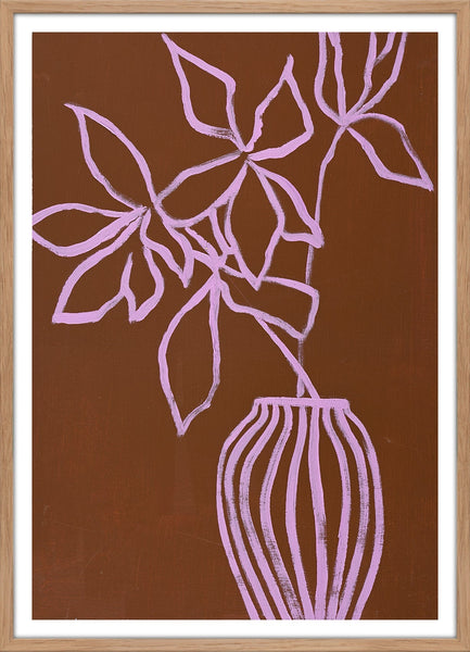 Lilac umber | KUNSTTRYK Kunsttryk Art Copenhagen 50x70 Egeramme 