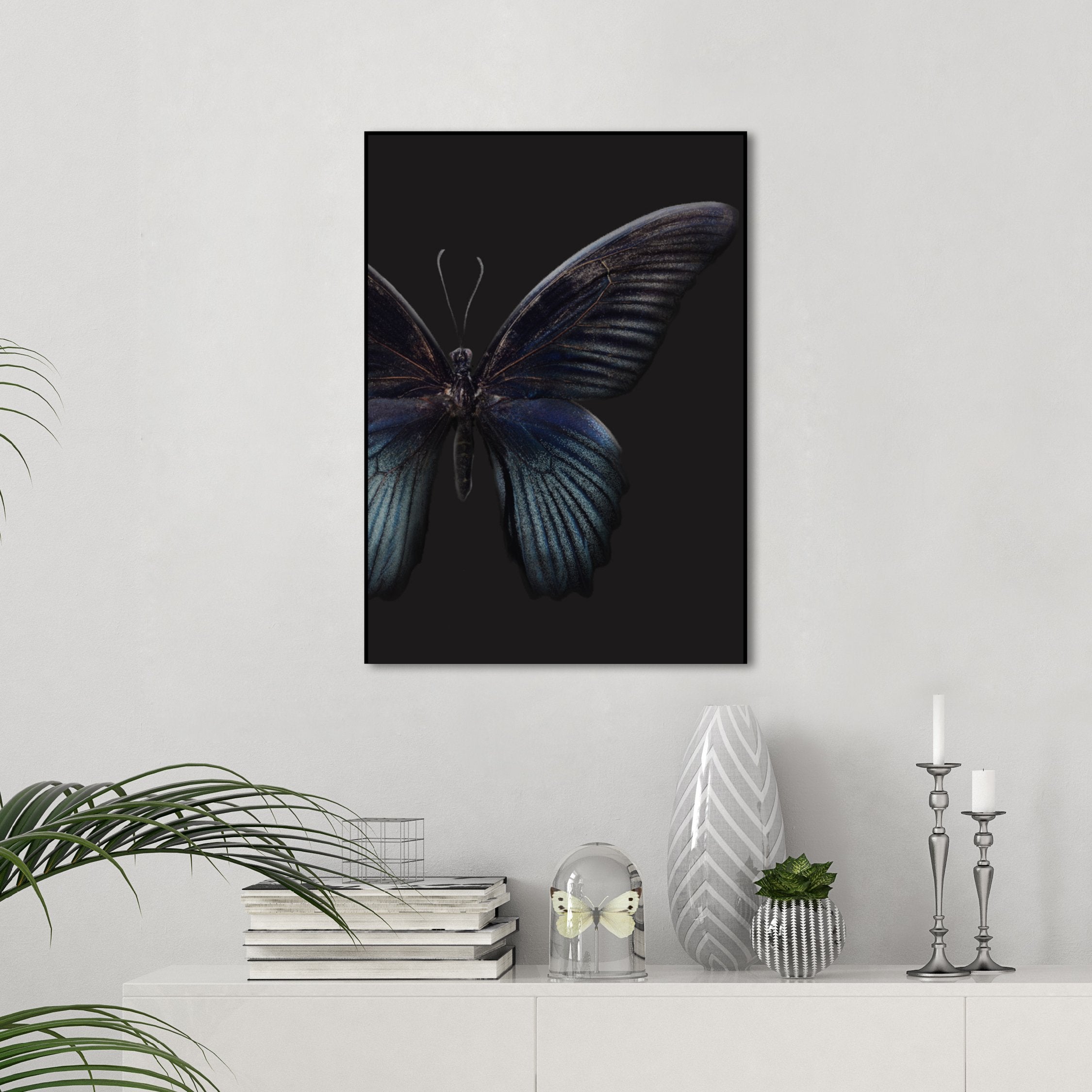 Black Butterfly | INDRAMMET BILLEDE Indrammet billede ART COPENHAGEN   