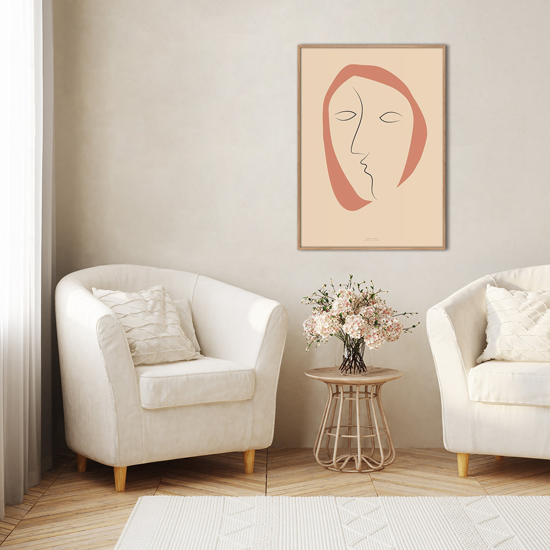 Face It 2 | INDRAMMET BILLEDE Indrammet billede ART COPENHAGEN 30x40 Sort 