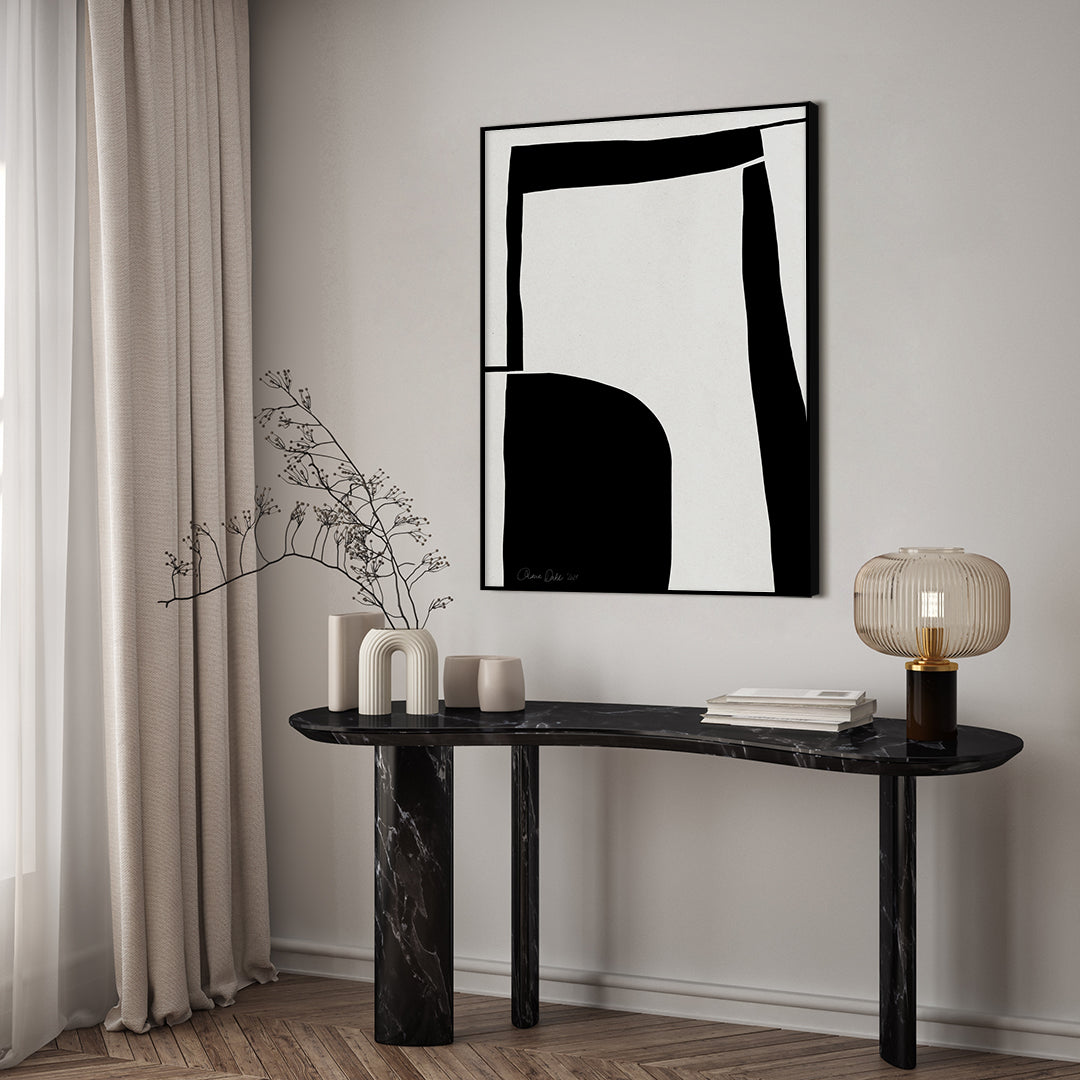 Black Ops | INDRAMMET BILLEDE Indrammet billede ART COPENHAGEN 30x40 Sort 