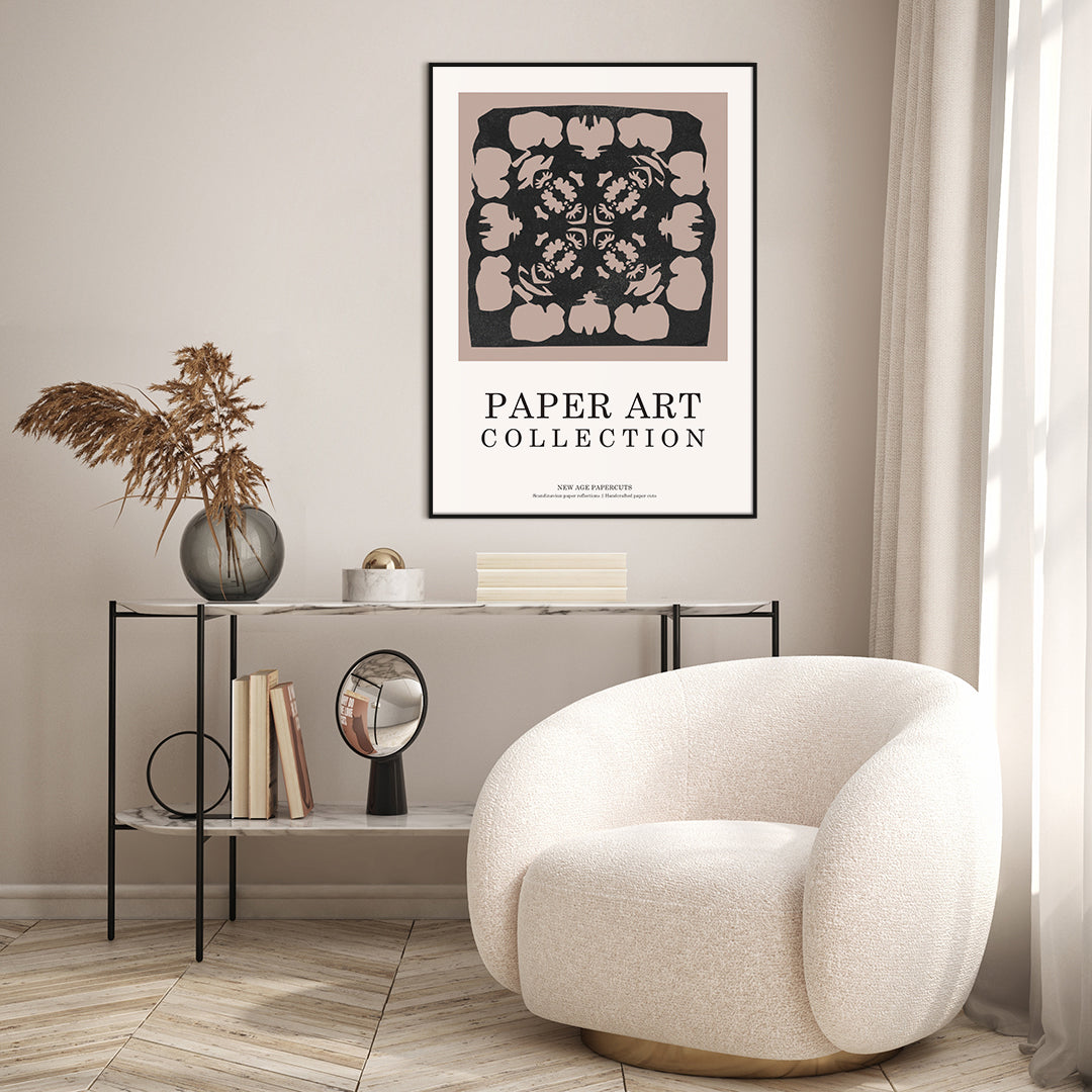 Paper Art 1 | INDRAMMET BILLEDE Indrammet billede ART COPENHAGEN 30x40 Sort 