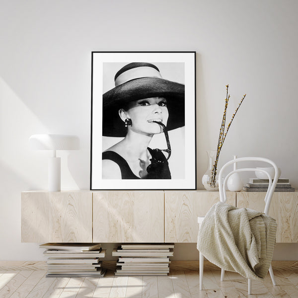 Audrey Hepburn 2 | INDRAMMET BILLEDE Indrammet billede ART COPENHAGEN   