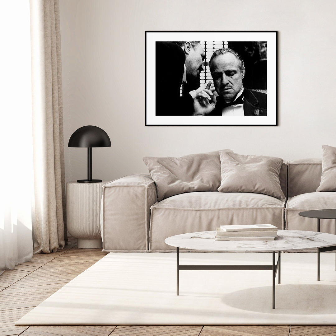 Marlon Brando 1 | INDRAMMET BILLEDE Indrammet billede ART COPENHAGEN 30x40 Sort 