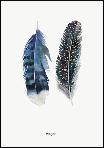 Indian Feather | INDRAMMET BILLEDE Indrammet billede ART COPENHAGEN   