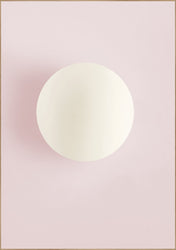 White circle pink | INDRAMMET BILLEDE Indrammet billede ART COPENHAGEN   