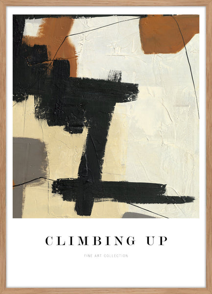 Climbing up | KUNSTTRYK Kunsttryk Art Copenhagen 50x70 Egeramme 