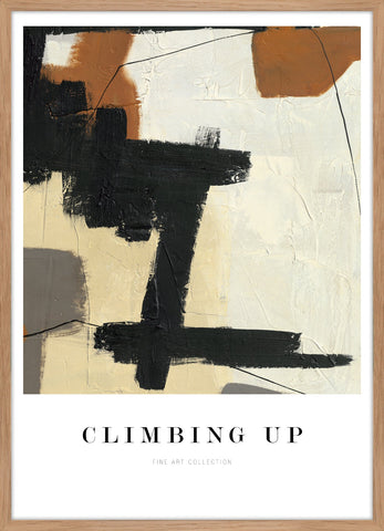Climbing up | KUNSTTRYK Kunsttryk Art Copenhagen 50x70 Egeramme 