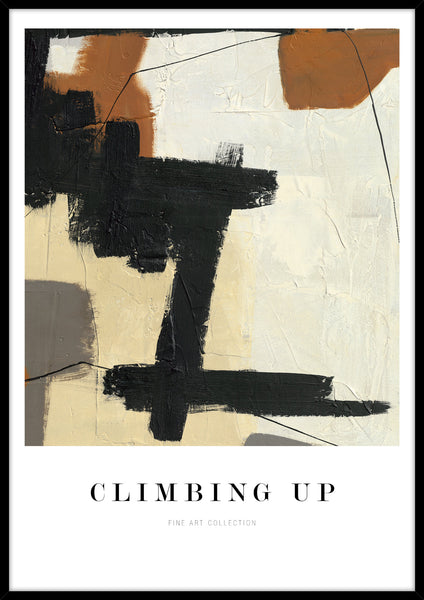 Climbing up | KUNSTTRYK Kunsttryk Art Copenhagen 70x100 Sort ramme 