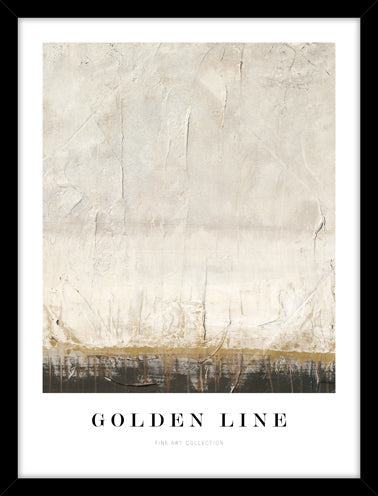 Golden line | KUNSTTRYK Kunsttryk Art Copenhagen 30x40 Sort ramme 