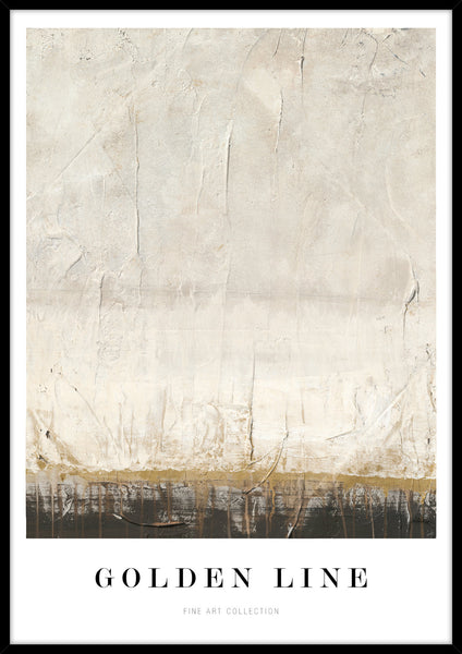 Golden line | KUNSTTRYK Kunsttryk Art Copenhagen 70x100 Sort ramme 