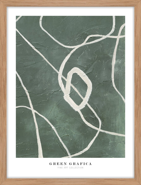 Green grafica | KUNSTTRYK Kunsttryk Art Copenhagen 30x40 Egeramme 