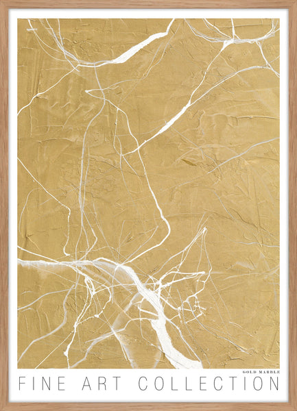Gold Marble | KUNSTTRYK Kunsttryk Art Copenhagen 50x70 Egeramme 