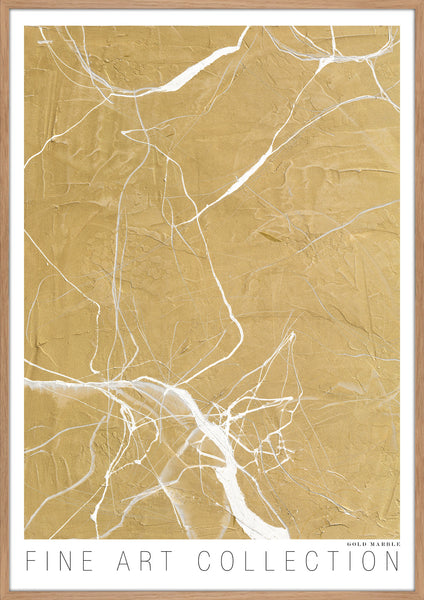 Gold Marble | KUNSTTRYK Kunsttryk Art Copenhagen 70x100 Egeramme 
