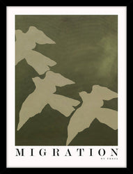 Migration | KUNSTTRYK Kunsttryk Art Copenhagen 30x40 Sort ramme 