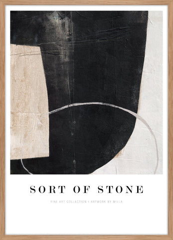 Sort of stone | KUNSTTRYK
