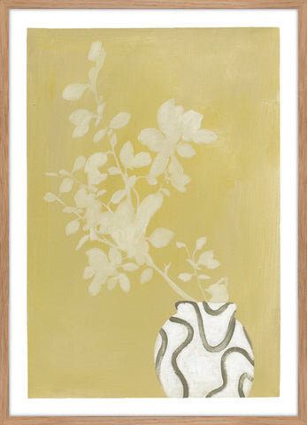 Vanilla yellow | KUNSTTRYK Kunsttryk Art Copenhagen 50x70 Egeramme 