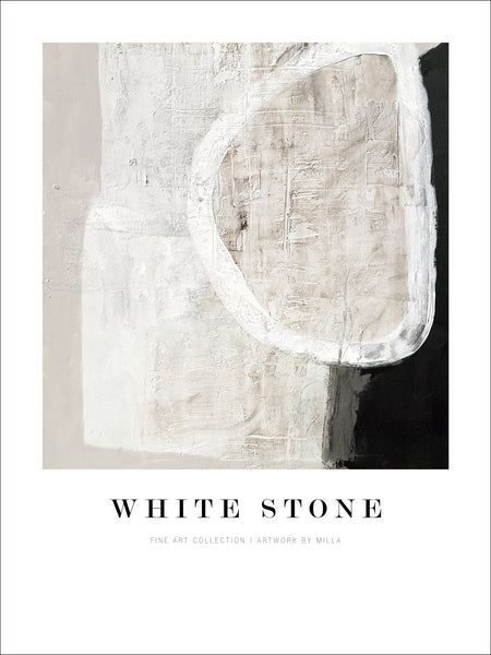 White stone | KUNSTTRYK Kunsttryk Art Copenhagen   