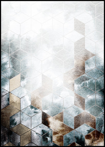 Cubes magic | INDRAMMET BILLEDE Indrammet billede ART COPENHAGEN   