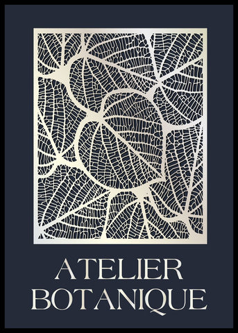 Atelier botanique | INDRAMMET BILLEDE Indrammet billede ART COPENHAGEN 30x40 Sort 