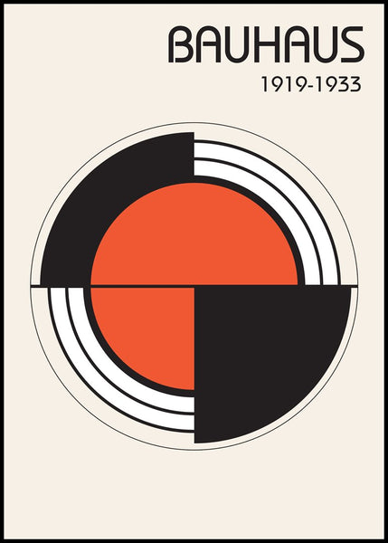 Bauhaus 1 | INDRAMMET BILLEDE Indrammet billede ART COPENHAGEN 30x40 Sort 