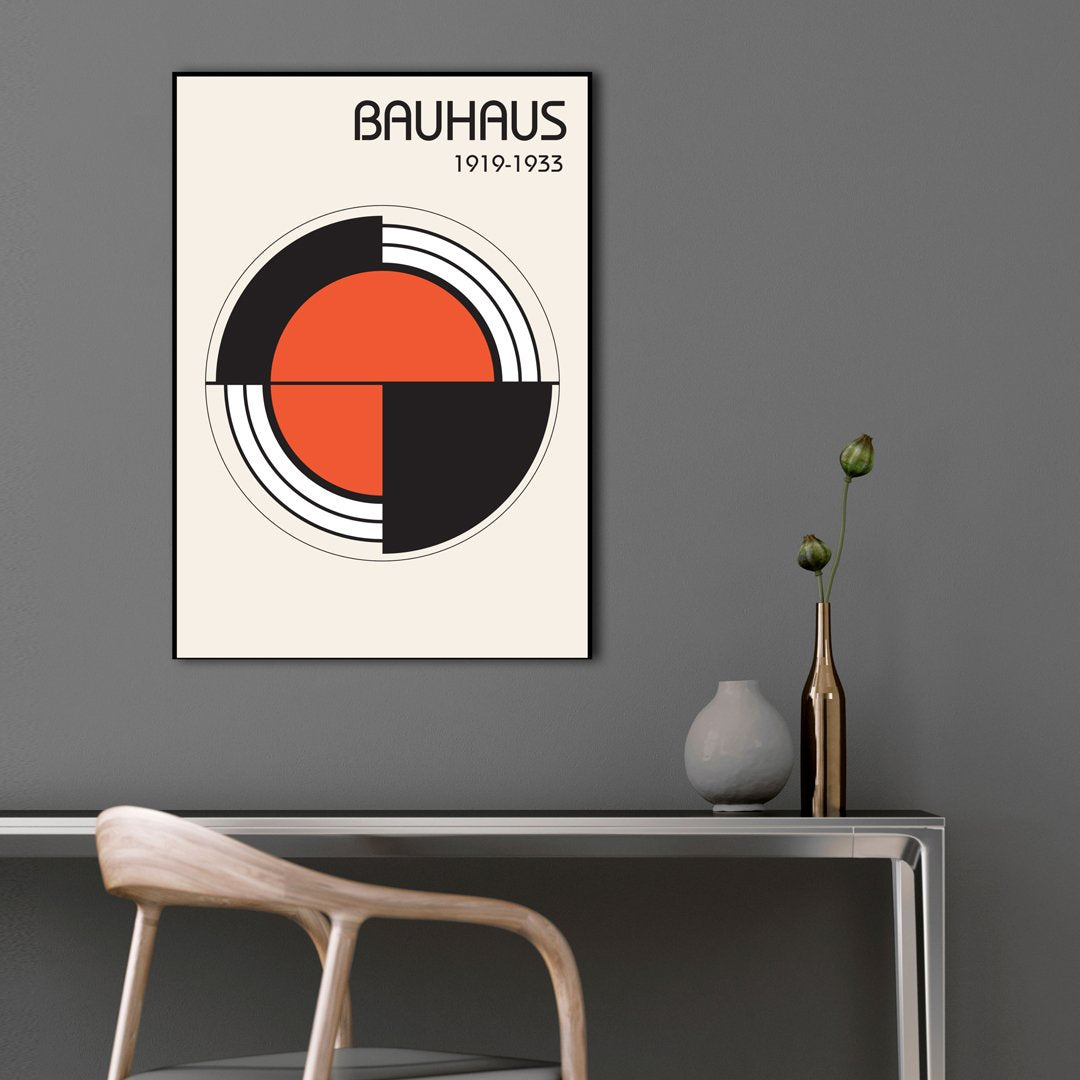 Bauhaus 1 | INDRAMMET BILLEDE Indrammet billede ART COPENHAGEN 30x40 Sort 