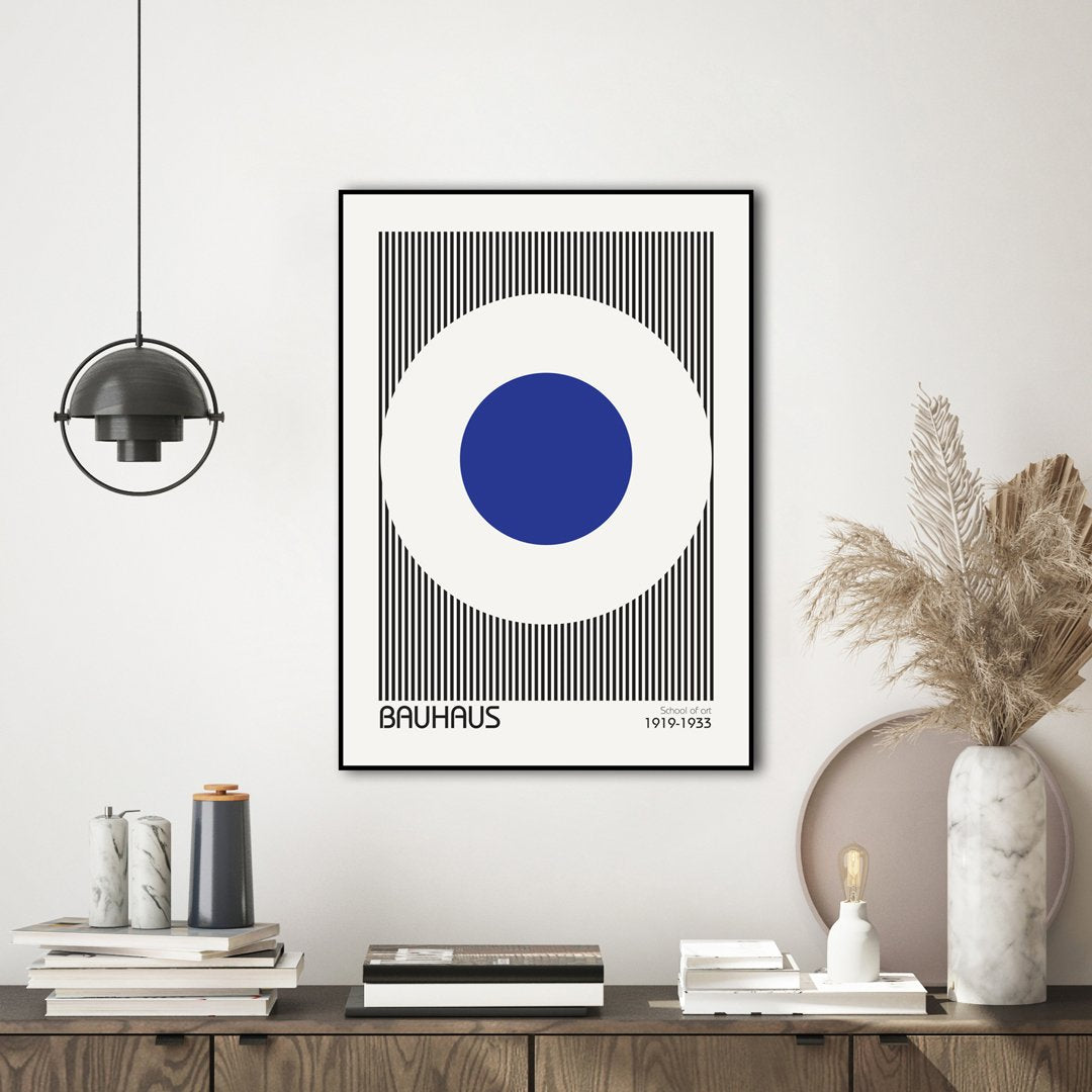 Bauhaus 5 | INDRAMMET BILLEDE Indrammet billede ART COPENHAGEN 30x40 Sort 