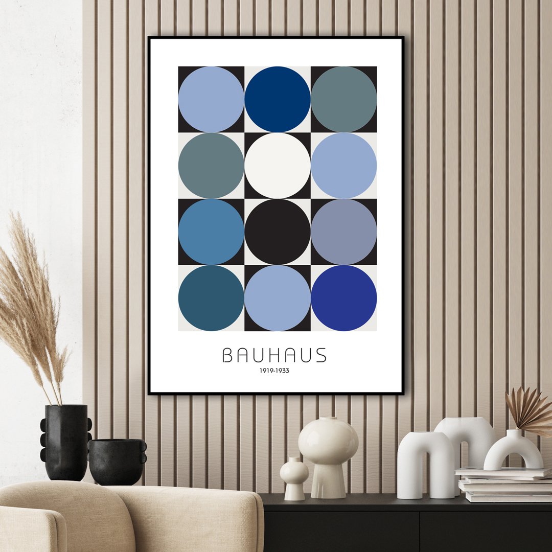 Bauhaus 6 | INDRAMMET BILLEDE Indrammet billede ART COPENHAGEN 30x40 Sort 