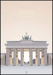 Berlin Brandenburger Tor | INDRAMMET BILLEDE Indrammet billede ART COPENHAGEN 30x40 Sort 