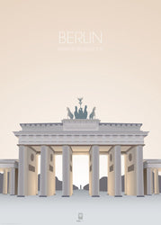 Berlin Brandenburger Tor  | PLAKAT Plakat ART COPENHAGEN   