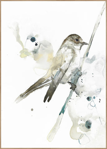 Bird 2 | INDRAMMET BILLEDE Indrammet billede ART COPENHAGEN 30x40 Egeramme 