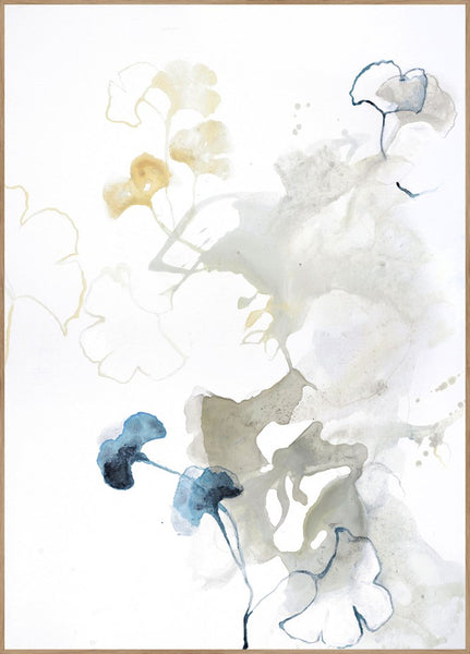 Blue Fall | INDRAMMET BILLEDE Indrammet billede ART COPENHAGEN 30x40 Egeramme 