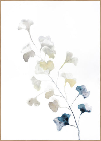 Blue Spring | INDRAMMET BILLEDE Indrammet billede ART COPENHAGEN 30x40 Egeramme 