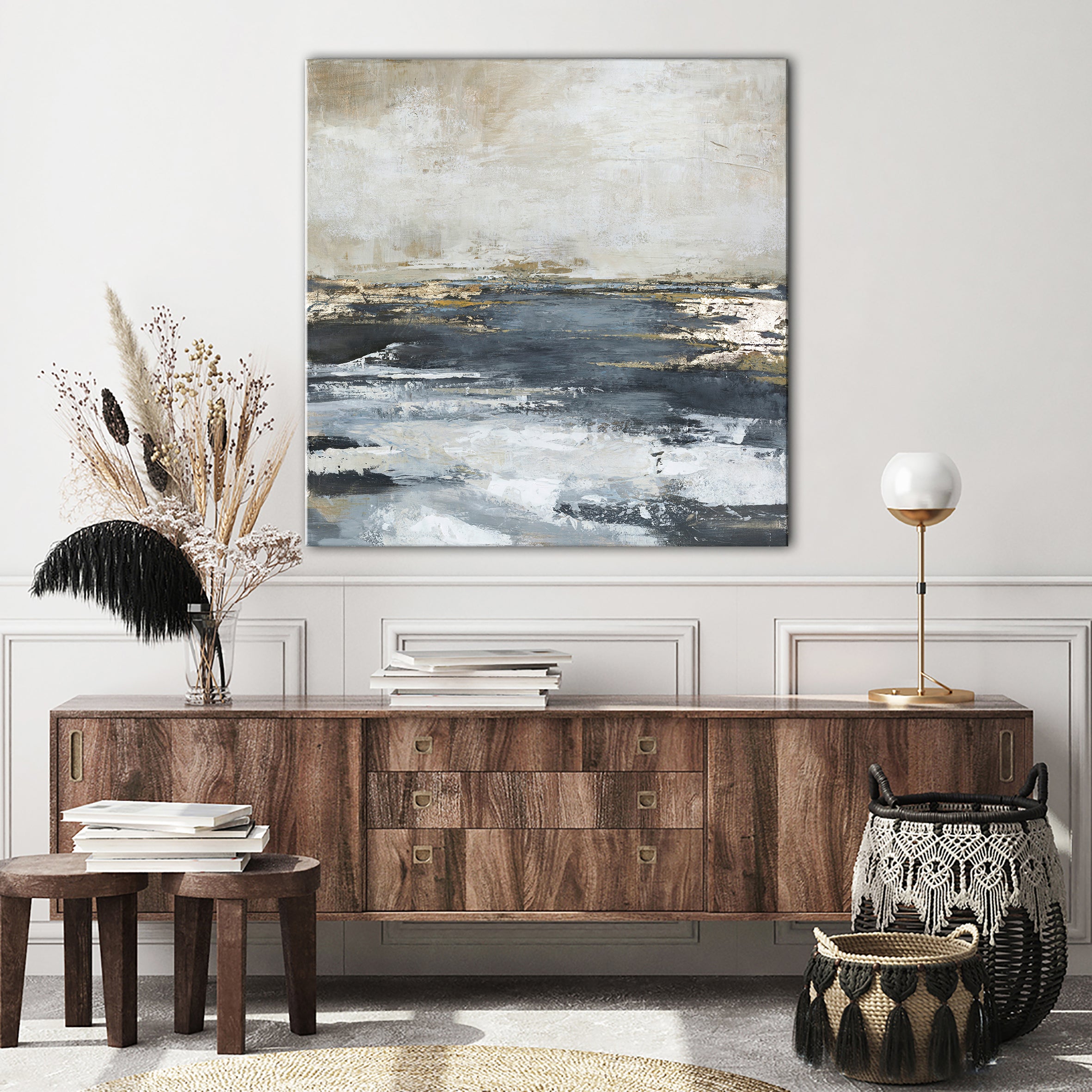 Freja / Blue Bay | HÅNDLAVEDE MALERIER Håndlavede malerier ART COPENHAGEN   