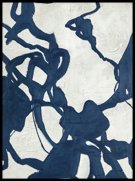 Blueplay | DESIGN PAINTING Design maleri ART COPENHAGEN 90x120 Sort ramme 