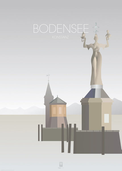 Bodensee Konstanz  | PLAKAT Plakat ART COPENHAGEN   
