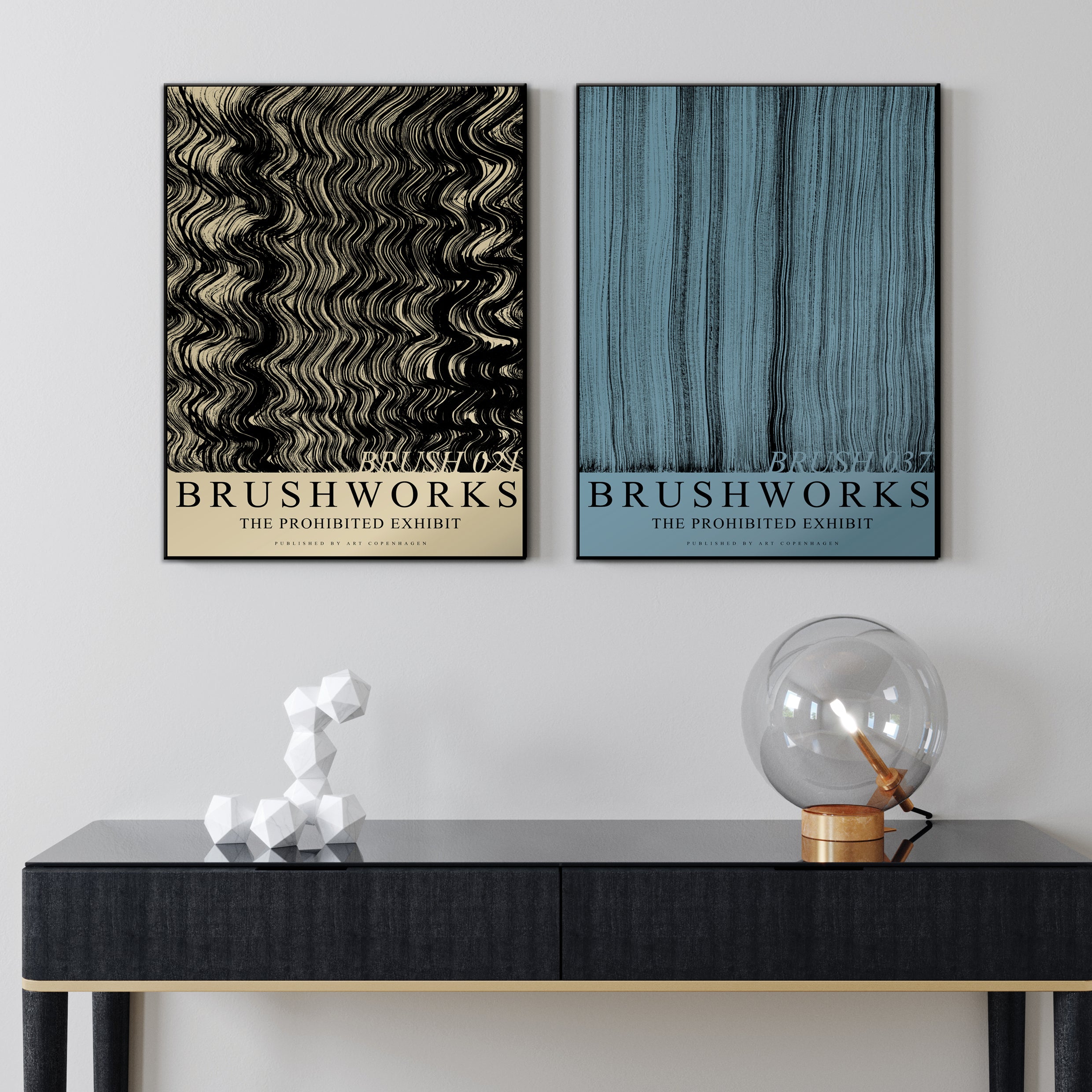 Brushwork 021 | INDRAMMET BILLEDE Indrammet billede ART COPENHAGEN   