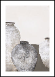 Ceramics 1 | INDRAMMET BILLEDE Indrammet billede ART COPENHAGEN 30x40 Sort 