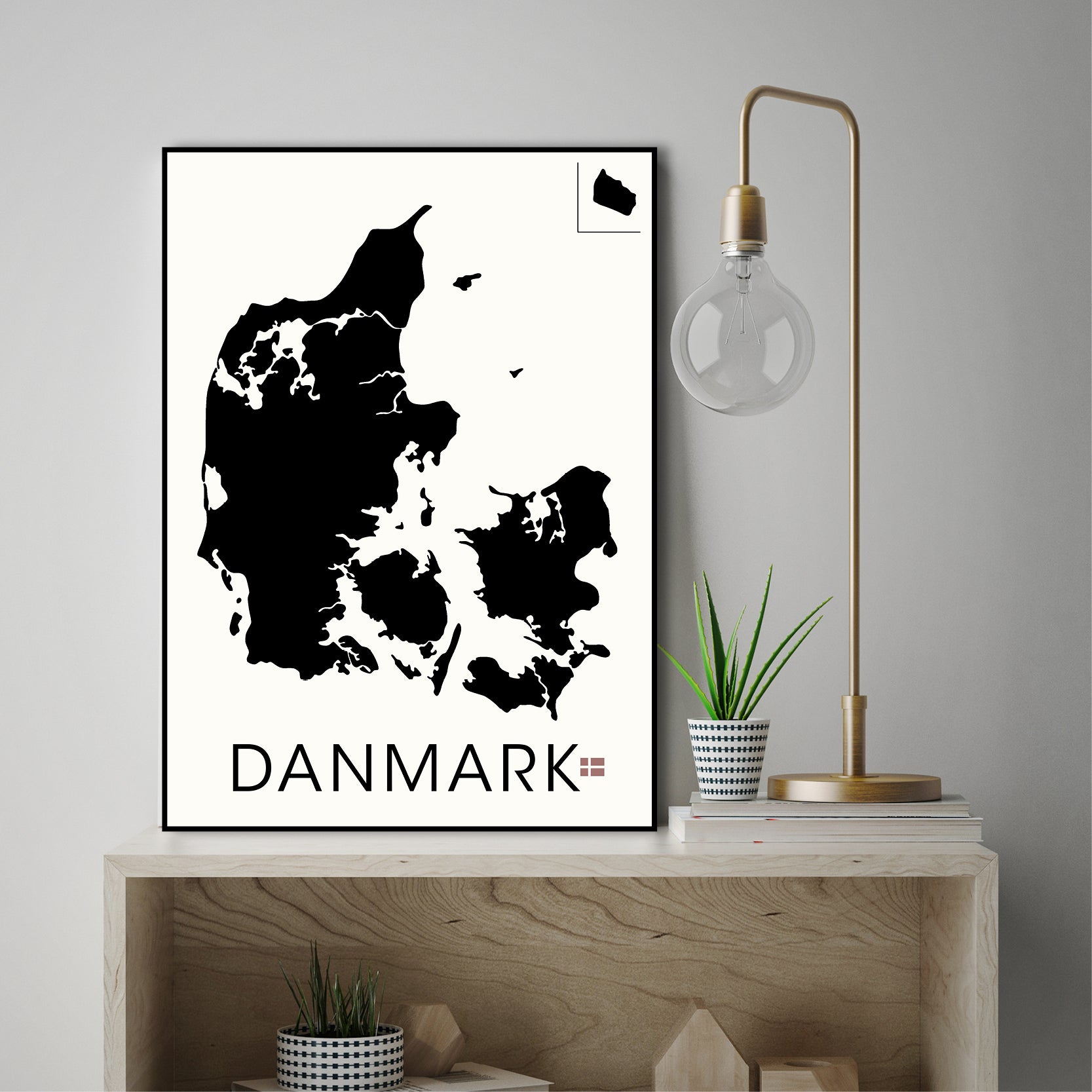 Danmark | INDRAMMET BILLEDE Indrammet billede ART COPENHAGEN 30x40 Sort 