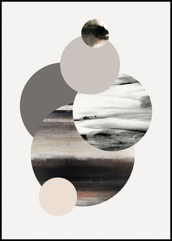 Circles 1 | INDRAMMET BILLEDE Indrammet billede ART COPENHAGEN   