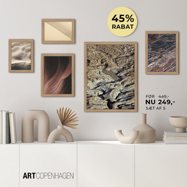 MI Collage 5-set  Fade | Plakat sæt Indrammet plakat sæt Art Copenhagen   