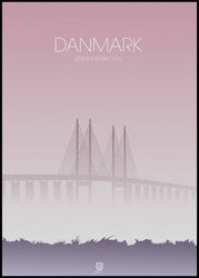 Danmark øresund | INDRAMMET BILLEDE Indrammet billede ART COPENHAGEN 30x40 Sort 